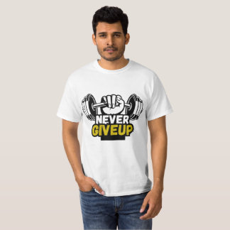 Camiseta Diseño de gimnasio Nunca te rindas