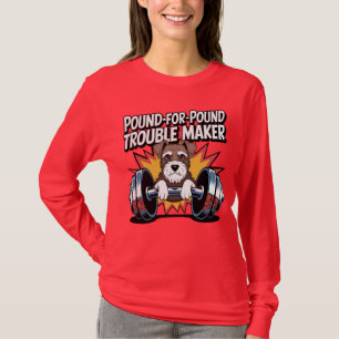 Camiseta Diseño de Gimnasio Schnauzer, responsable de probl