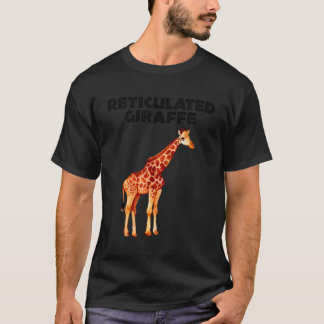 Camiseta Diseño De Girafa Reticulada Para Girafas Africanas