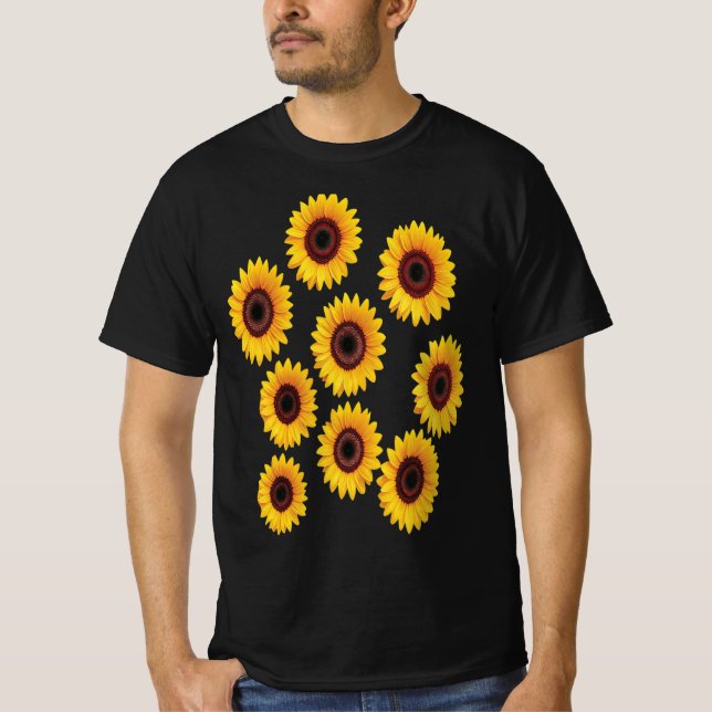 Camiseta Diseño de girasol (Anverso)