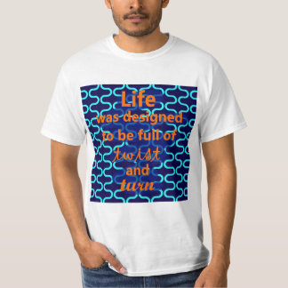 Camiseta Diseño de giro y vuelta de la vida