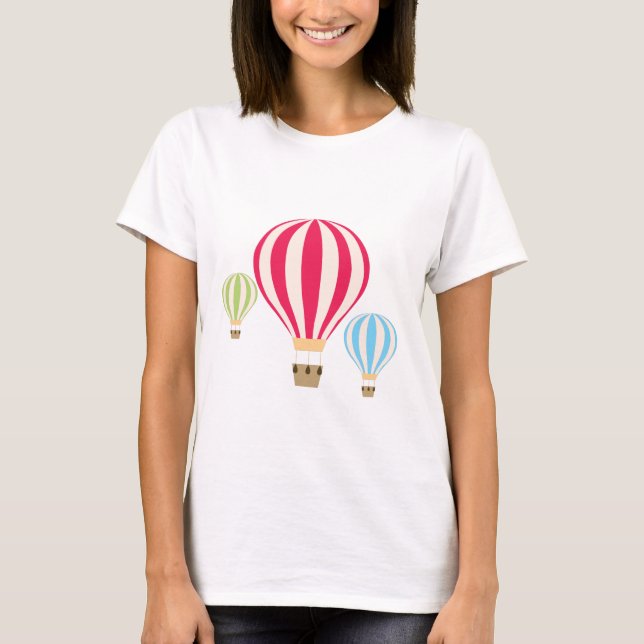 Camiseta Diseño de globos de aire caliente (Anverso)