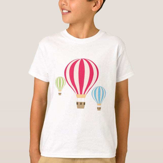 Camiseta Diseño de globos de aire caliente (Anverso)