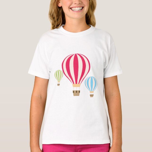 Camiseta Diseño de globos de aire caliente (Anverso)