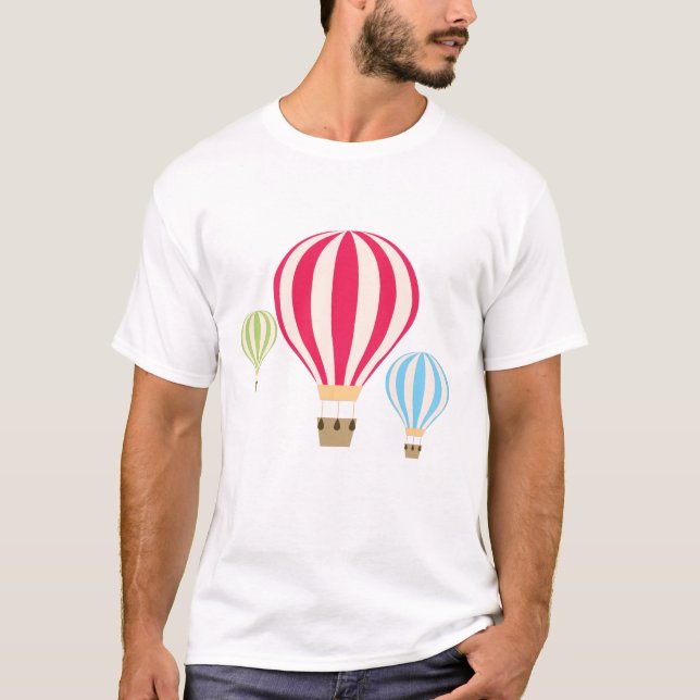 Camiseta Diseño de globos de aire caliente (Anverso)
