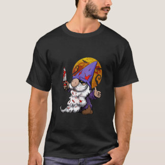 Camiseta Diseño de gnomo de mujeres de Halloween espeluznan