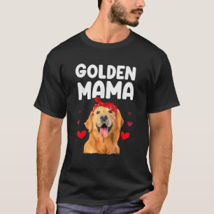 Camiseta Diseño de Golden Retriever para mamá mujeres Golde
