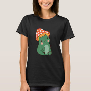 Camiseta Diseño de Gorra de hongos con rana cutánea