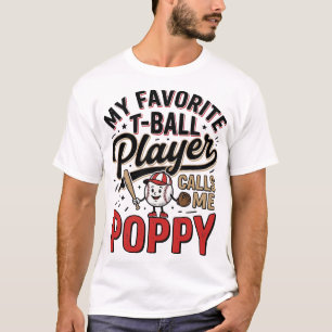 Camiseta Diseño de Grabado Vintage de Amapola de T