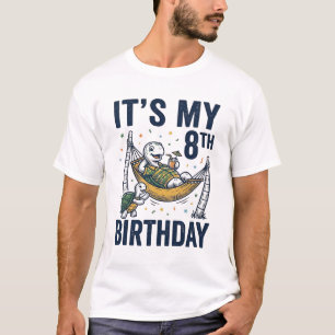 Camiseta Diseño de grabado vintage de hamaca de tortuga de