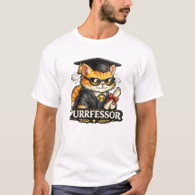 Diseño de graduación de Purrfesor Cat Teacher