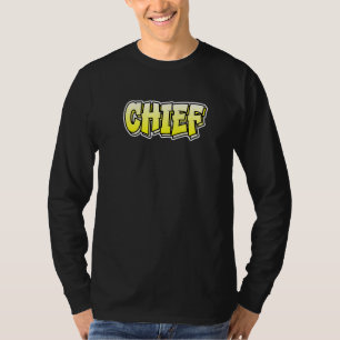 Camiseta Diseño de Graffiti Principal Que Dice Jefe 1