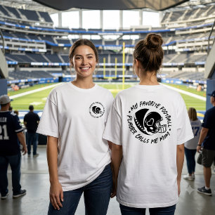 Camiseta Diseño de gráfico de casco de fútbol americano par