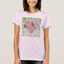 Camiseta Diseño de gráficos florales para emprendedores de 