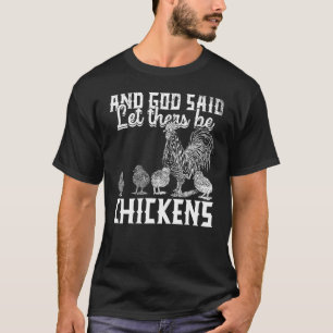 Camiseta Diseño de granja de pollos
