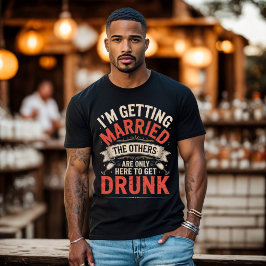 Camiseta Diseño de Groom Team para bebederos para solteros