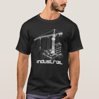 Camiseta Diseño de grúa industrial
