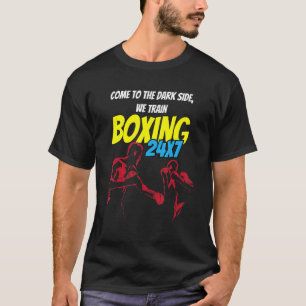 Camiseta Diseño de guantes de boxeo de boxeo con cita de bo