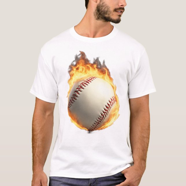 Camiseta Diseño de Guay de béisbol llamativo (Anverso)