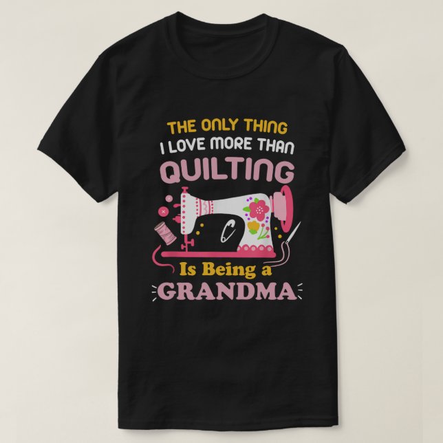 Camiseta Diseño de Guay Quilting Para Mujeres Abuela Quilt  (Diseño del anverso)