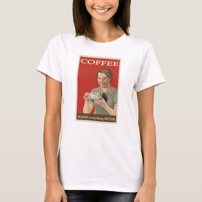 Camiseta Diseño de Guay Retro Coffee Lover (Anverso)