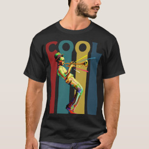 Camiseta Diseño de Guay Retro con trompetista de jazz