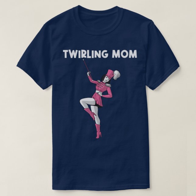 Camiseta Diseño de Guay Twirling para mamá Madre Baton Twir (Diseño del anverso)