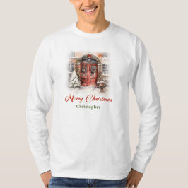 Camiseta Diseño de guerra clásico con casa de Navidades