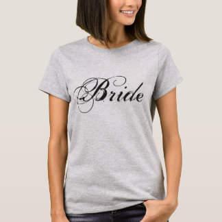 Camiseta Diseño de guión de novia elegante para regalos de