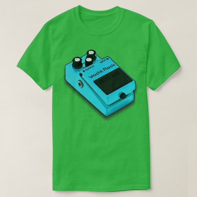 Camiseta Diseño de Guitarista Pedal de Yacht Rock Guitar Ef (Diseño del anverso)