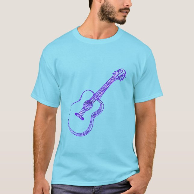 Camiseta Diseño de guitarra (Anverso)