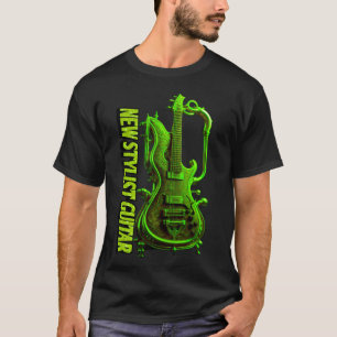 Camiseta Diseño de guitarra colorido Descubre 