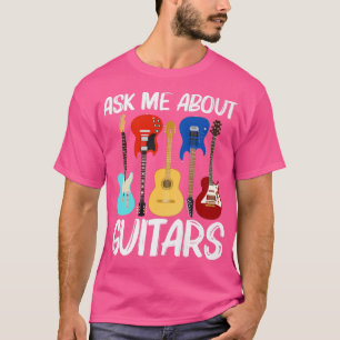 Camiseta Diseño de guitarra Guay para hombres con música de