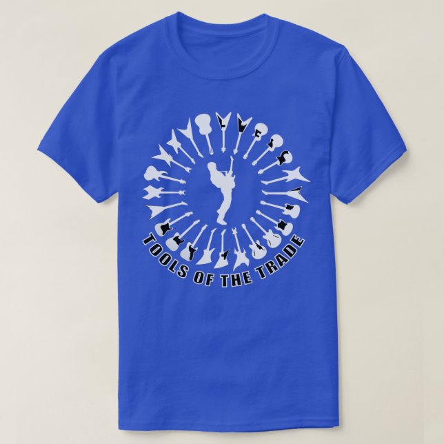Camiseta Diseño de guitarra Herramientas del comercio (Diseño del anverso)