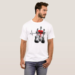 Camiseta Diseño de Guitarra Latido