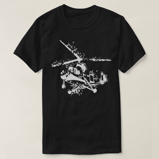 Camiseta Diseño de Gyrocopter 2 (Diseño del anverso)