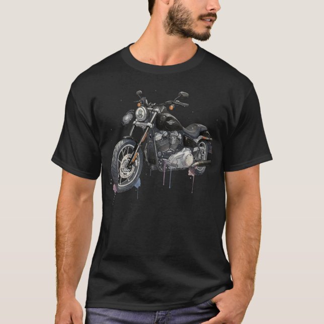 Camiseta diseño de H.D moto (Anverso)