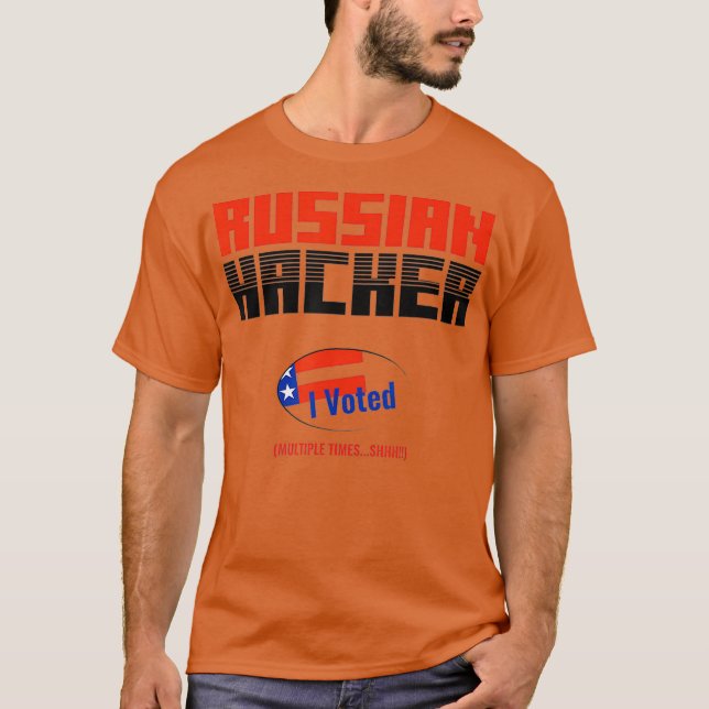 Camiseta Diseño de hackers rusos de Halloween (Anverso)