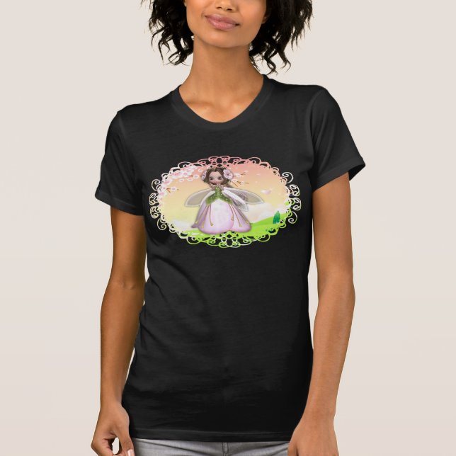 Camiseta Diseño de hadas de flores 2 (Anverso)