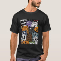 Diseño de Halloween con dibujos animados para el c