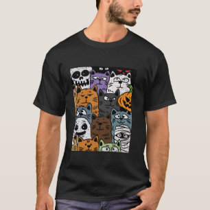 Camiseta Diseño de Halloween con dibujos animados para el c