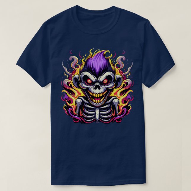 Camiseta Diseño de Halloween con monos baratos para niños 1 (Diseño del anverso)