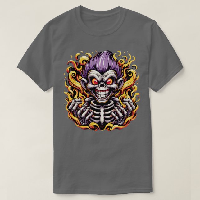 Camiseta Diseño de Halloween con monos descarados para niño (Diseño del anverso)