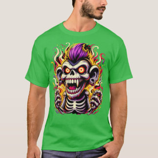 Camiseta Diseño de Halloween con monos descarados para niño