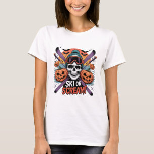 Camiseta Diseño de Halloween con Skull Skull