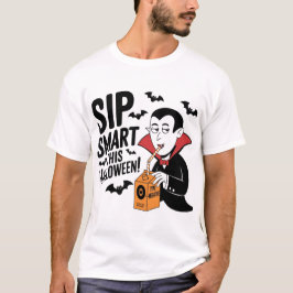 Camiseta Diseño de Halloween con tema de vampiros divertido