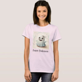 Camiseta Diseño de Halloween de amigo fantasmal adorable