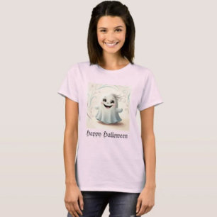 Camiseta Diseño de Halloween de amigo fantasmal adorable
