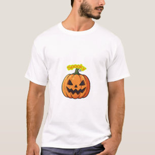 Camiseta Diseño de Halloween de Calabaza Espeluznante