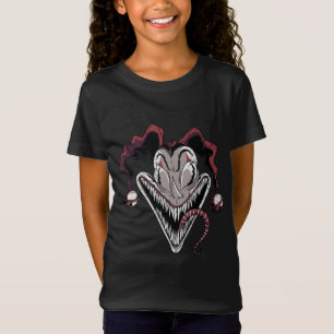 Camiseta Diseño de Halloween de Cara de Payaso Aterrador